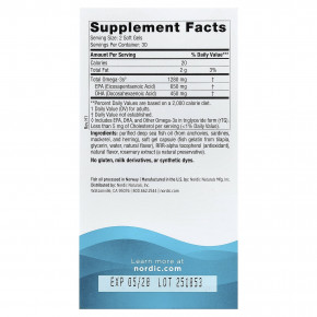 Nordic Naturals, Ultimate Omega®, омега-3 кислоты, со вкусом лимона, 60 капсул (640 мг в 1 капсуле) в Москве - eco-herb.ru | изображение Nordic Naturals, Ultimate Omega®, омега-3 кислоты, со вкусом лимона, 60 капсул (640 мг в 1 капсуле) в Москве - eco-herb.ru | фото