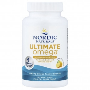 Nordic Naturals, Ultimate Omega®, омега-3 кислоты, со вкусом лимона, 60 капсул (640 мг в 1 капсуле) в Москве - eco-herb.ru | изображение Nordic Naturals, Ultimate Omega®, омега-3 кислоты, со вкусом лимона, 60 капсул (640 мг в 1 капсуле) в Москве - eco-herb.ru | фото