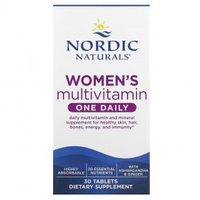 Nordic Naturals, Мультивитамины для женщин, 1 раз в день, 30 таблеток в Москве - eco-herb.ru | фото
