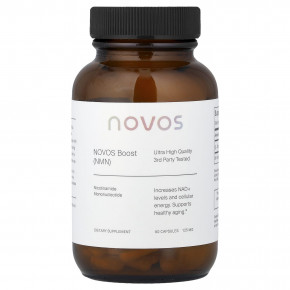 NOVOS, Novos Boost (NMN), 60 капсул (125 мг в 1 капсуле) в Москве - eco-herb.ru | изображение NOVOS, Novos Boost (NMN), 60 капсул (125 мг в 1 капсуле) в Москве - eco-herb.ru | фото