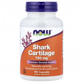 NOW Foods, акулий хрящ, 100 капсул в Москве - eco-herb.ru | фото