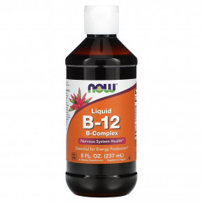 NOW Foods, B12, жидкий комплекс витамина B, 237 мл (8 жидк. унций) в Москве - eco-herb.ru | фото