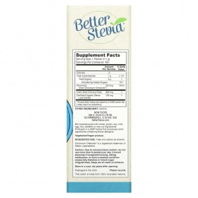 NOW Foods, Better Stevia, Balance, с хромом и инулином, 100 пакетиков по 1,1 г в Москве - eco-herb.ru | фото