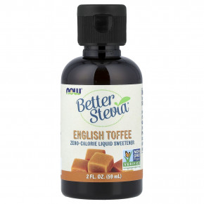 NOW Foods, Better Stevia®, жидкий подсластитель с нулевой калорийностью, со вкусом английский ирис, 59 мл (2 жидк. унции) - описание | фото