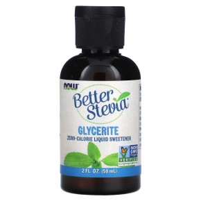NOW Foods, Better Stevia, подсластитель с нулевой калорийностью в жидкой форме, глицериновый экстракт, 59 мл (2 жидких унции) - описание