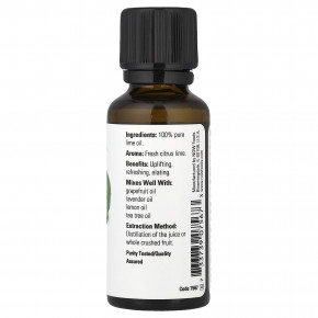 NOW Foods, Эфирные масла, лайм, 30 мл (1 жидкая унция) в Москве - eco-herb.ru | фото