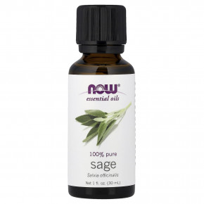 NOW Foods, Эфирные масла, шалфей, 30 мл (1 жидкая унция) - подробнее NOW Foods, Эфирные масла, шалфей, 30 мл (1 жидкая унция) - описание