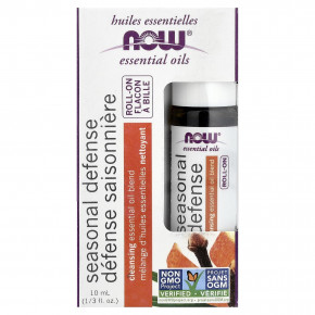 NOW Foods, эфирные масла, в шариковой капсуле, от сезонной защиты, 10 мл (1/3 жидк. унции) в Москве - eco-herb.ru | фото