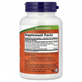 NOW Foods, экстракт босвеллии, 120 растительных капсул в Москве - eco-herb.ru | фото