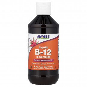 NOW Foods, жидкий витамин B12, 237 мл (8 жидк. унций) - описание | фото
