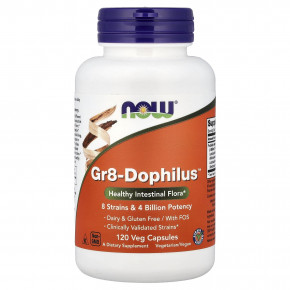NOW Foods, Gr8-Dophilus™, 120 растительных капсул - описание | фото