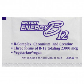 NOW Foods, Instant Energy B12, 75 пакетиков, по 1 г (0,035 унции) в Москве - eco-herb.ru | фото