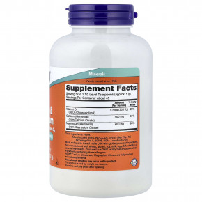 NOW Foods, кальций, магний с витамином D3, 227 г (8 унций) в Москве - eco-herb.ru | фото