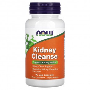 NOW Foods, Kidney Cleanse, 90 растительных капсул - описание | фото