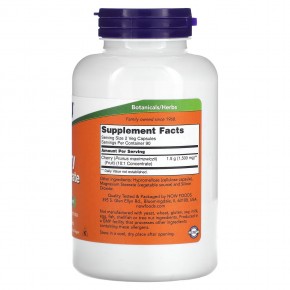 NOW Foods, концентрат вишни, 1500 мг, 180 растительных капсул (750 мг в 1 капсуле) в Москве - eco-herb.ru | фото