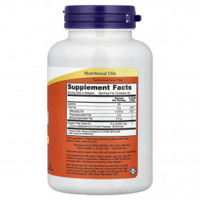 NOW Foods, льняное масло, 100 капсул (1000 мг в 1 капсуле) в Москве - eco-herb.ru | фото