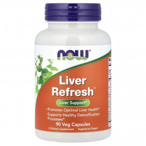NOW Foods, Liver Refresh™, добавка для здоровья печени, 90 растительных капсул - подробнее NOW Foods, Liver Refresh™, добавка для здоровья печени, 90 растительных капсул - описание