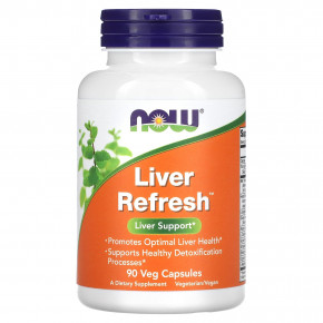 NOW Foods, Liver Refresh, 90 растительных капсул - описание