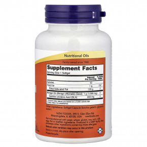 NOW Foods, масло бурачника, 60 капсул в Москве - eco-herb.ru | фото