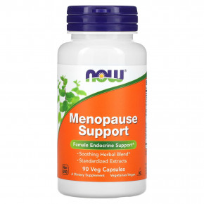 NOW Foods, Menopause Support, 90 растительных капсул - описание | фото