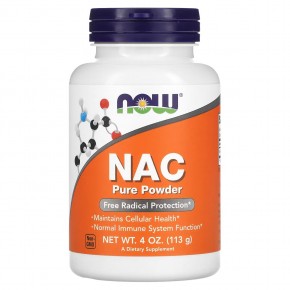 NOW Foods, NAC Pure Powder, 4 oz (113 g) в Москве - eco-herb.ru | фото