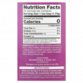 NOW Foods, оджибва, чай, без кофеина, 24 чайных пакетика, 42 г (1,5 унции) в Москве - eco-herb.ru | фото