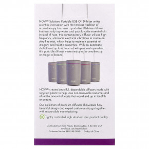 NOW Foods, Переносной ультразвуковой USB-диффузор для эфирных масел, 1 диффузор в Москве - eco-herb.ru | изображение NOW Foods, Переносной ультразвуковой USB-диффузор для эфирных масел, 1 диффузор в Москве - eco-herb.ru | фото