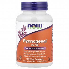 NOW Foods, Pycnogenol® с биофлавоноидами, 150 растительных капсул в Москве - eco-herb.ru | фото