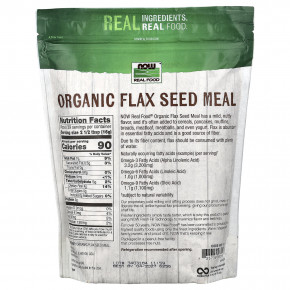 NOW Foods, Real Food, мука из органического льна, 624 г (22 унции) в Москве - eco-herb.ru | фото