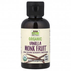 NOW Foods, Real Food, органический архат, ваниль, 53 мл (1,8 жидк. унции) - описание | фото