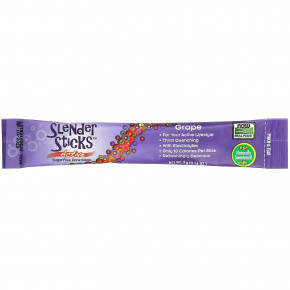 NOW Foods, Real Food, Slender Sticks, Active, напиток с виноградным вкусом, 12 стиков, 48 г (1,7 унции) в Москве - eco-herb.ru | фото