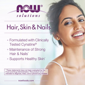 NOW Foods, Solutions, для здоровья волос, кожи и ногтей, 90 капсул в Москве - eco-herb.ru | фото