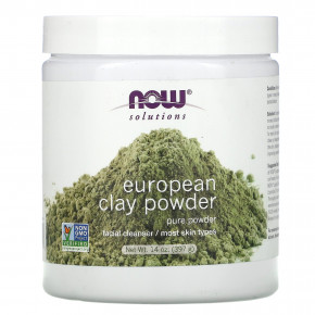 NOW Foods, Solutions, European Clay Powder, 397 г (14 унций) в Москве - eco-herb.ru | фото