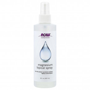 NOW Foods, Solutions, спрей с магнием для местного применения, 237 мл (8 жидк. унций) - описание | фото