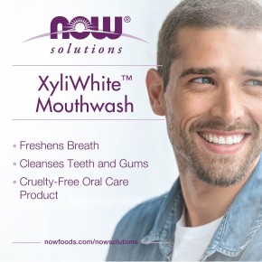 NOW Foods, Solutions, XyliWhite, ополаскиватель для рта, без фтора, освежающая мята, 473 мл (16 жидк. унций) в Москве - eco-herb.ru | фото