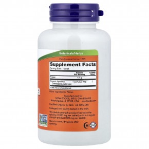 NOW Foods, спирулина, 1000 мг, 120 таблеток в Москве - eco-herb.ru | фото