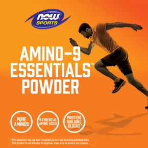 NOW Foods, Sports, Amino-9 Essentials™ в порошке, 330 г (11,64 унции) в Москве - eco-herb.ru | фото