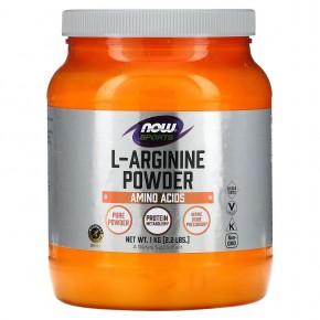 NOW Foods, Для спортсменов, порошок L-аргинина, 1 кг (2,2 фунта) - описание
