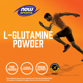 NOW Foods, Sports, L-Glutamine Powder, 2,2 фунта (1 кг) в Москве - eco-herb.ru | фото