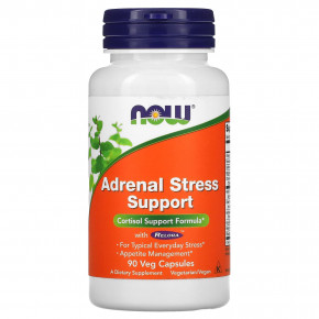 NOW Foods, Super Cortisol Support, препарат для поддержания уровня кортизола, 90 растительных капсул в Москве - eco-herb.ru | фото