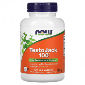 NOW Foods, TestoJack 100, 120 растительных капсул в Москве - eco-herb.ru | фото