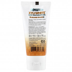NOW Foods, Xyli-White™, детская зубная паста-гель, апельсин, 85 г (3 унции) в Москве - eco-herb.ru | изображение NOW Foods, Xyli-White™, детская зубная паста-гель, апельсин, 85 г (3 унции) в Москве - eco-herb.ru | фото