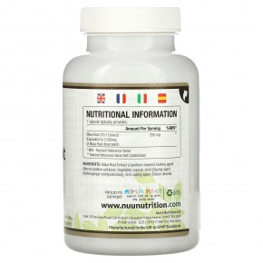 Nu U Nutrition, Корень маки, 2500 мг, 180 растительных капсул в Москве - eco-herb.ru | фото