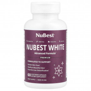 NuBest, Nubest White, 60 вегетарианских капсул - описание | фото