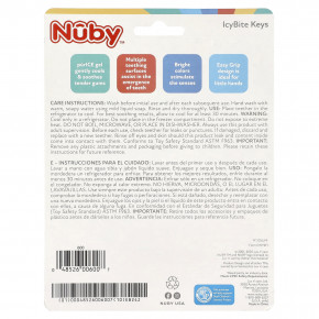 Nuby, IcyBite ключи, от 3 месяцев, синий, зеленый и желтый, 1 шт. (Товар снят с продажи) в Москве - eco-herb.ru | изображение Nuby, IcyBite ключи, от 3 месяцев, синий, зеленый и желтый, 1 шт. (Товар снят с продажи) в Москве - eco-herb.ru | фото