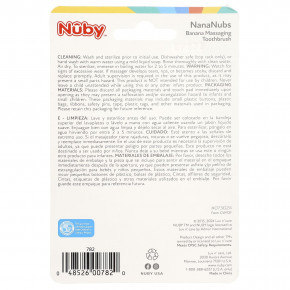 Nuby, NanaNubs, массажная зубная щетка с бананом, для детей от 3 месяцев, 1 шт. в Москве - eco-herb.ru | изображение Nuby, NanaNubs, массажная зубная щетка с бананом, для детей от 3 месяцев, 1 шт. в Москве - eco-herb.ru | фото