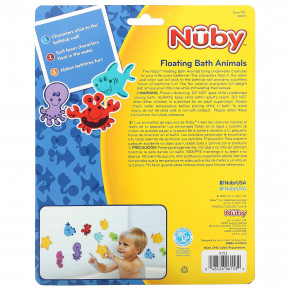 Nuby, Плавающие животные для ванн, для детей от 3 лет, 16 шт. в Москве - eco-herb.ru | фото