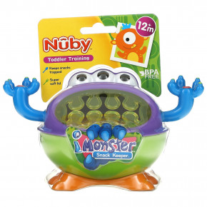 Nuby, Snack Keeper, для детей от 12 месяцев, iMonster, 1 шт. (Товар снят с продажи) в Москве - eco-herb.ru | фото