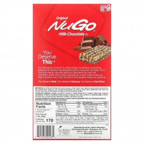 NuGo Nutrition, Original Bar, молочный шоколад, 15 батончиков, 50 г (1,76 унции) в Москве - eco-herb.ru | изображение NuGo Nutrition, Original Bar, молочный шоколад, 15 батончиков, 50 г (1,76 унции) в Москве - eco-herb.ru | фото