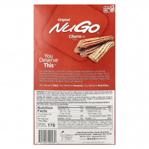 NuGo Nutrition, Original, протеиновые батончики, Churro, 15 батончиков, 50 г (1,76 унции) в Москве - eco-herb.ru | фото